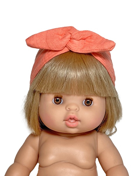 Minikane Bavlnená čelenka pre bábiky