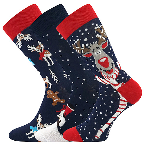 Dámské, pánské ponožky Lonka - Debox M, vánoce Barva: Mix barev, Velikost: 43-46