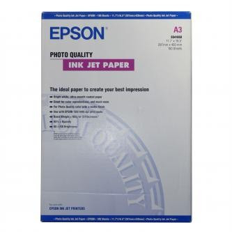 Epson S041068 Photo Quality InkJet Paper, photo papers, matte, white, A3, 105 g/m2, 720dpi, 100 pcs, S04