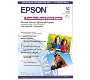 EPSON A3, Premium Hochglanz-Fotopapier (20 Blatt)
