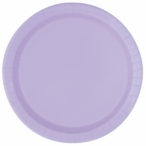 Paper Plates Lavender 17cm 8pcs
