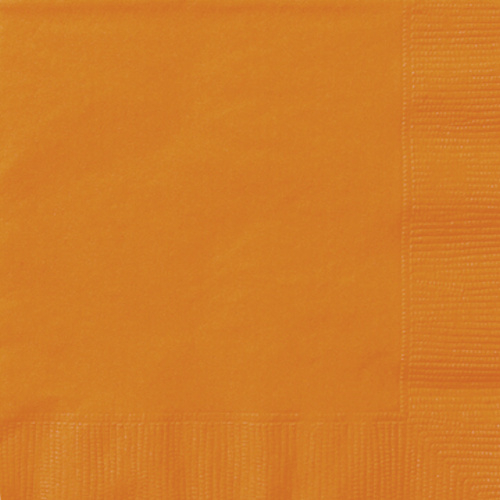UBROUSKY egyszínű narancssárga - 33x33cm 20 db