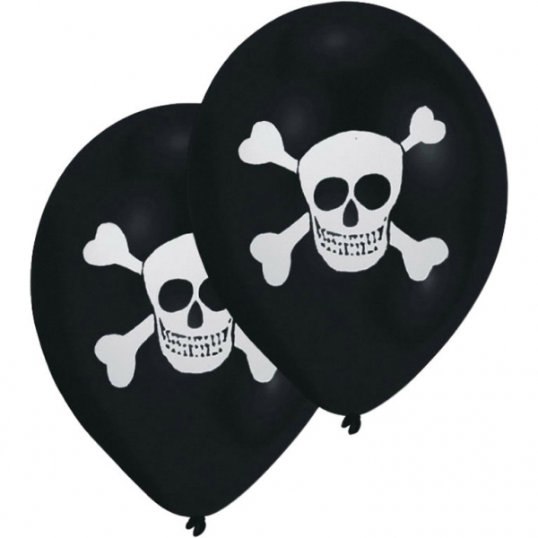Pirate Latex Balloons 25.4 cm 8 pcs