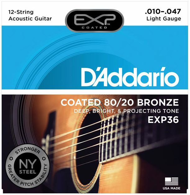 D'Addario EXP36 80/20 Bronze Light 12 - .010 - .047