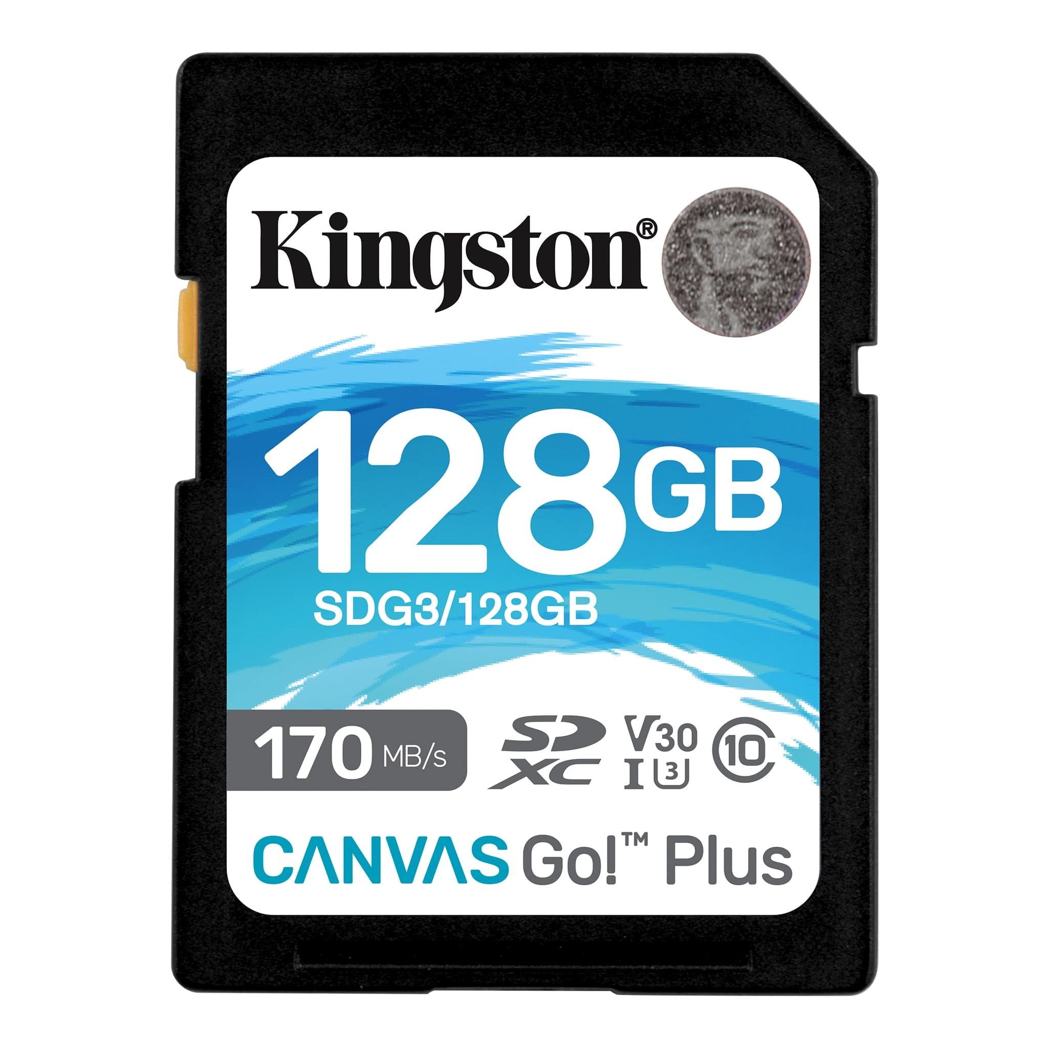 Kingston SDXC U3 V30 128 GB Memory Card, 170/90 MB/s