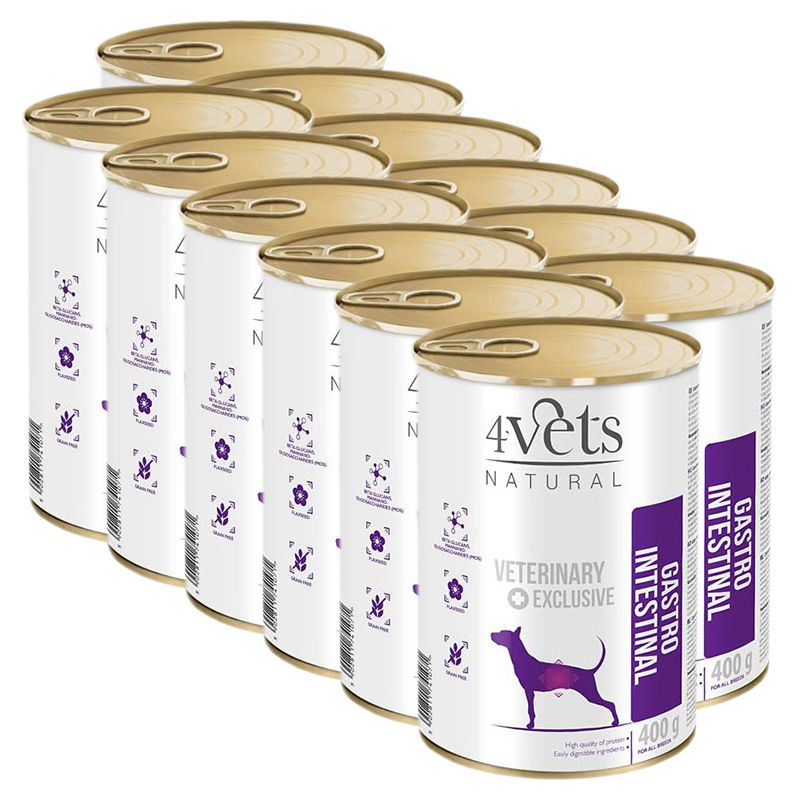 4Vets Exclusiv veterinar natural GASTRO INTESTINAL 12 x 400 g