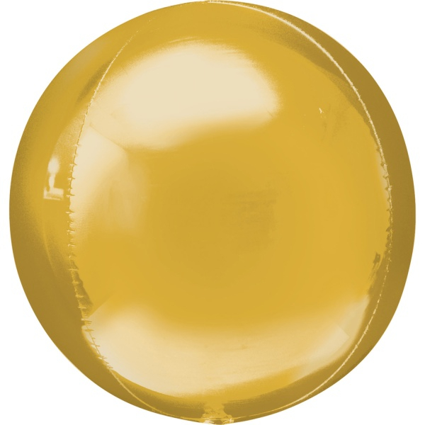 Foil Balloon ORBZ Ball Golden 38 x 40 cm