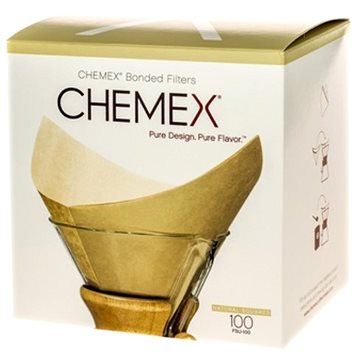 Chemex Papierfilter für 6-10 Tassen - quadratisch - natur - 100 Stück