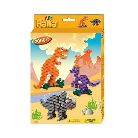 Hama Midi Bead Set Dinosaur 2000 pcs (H3434)