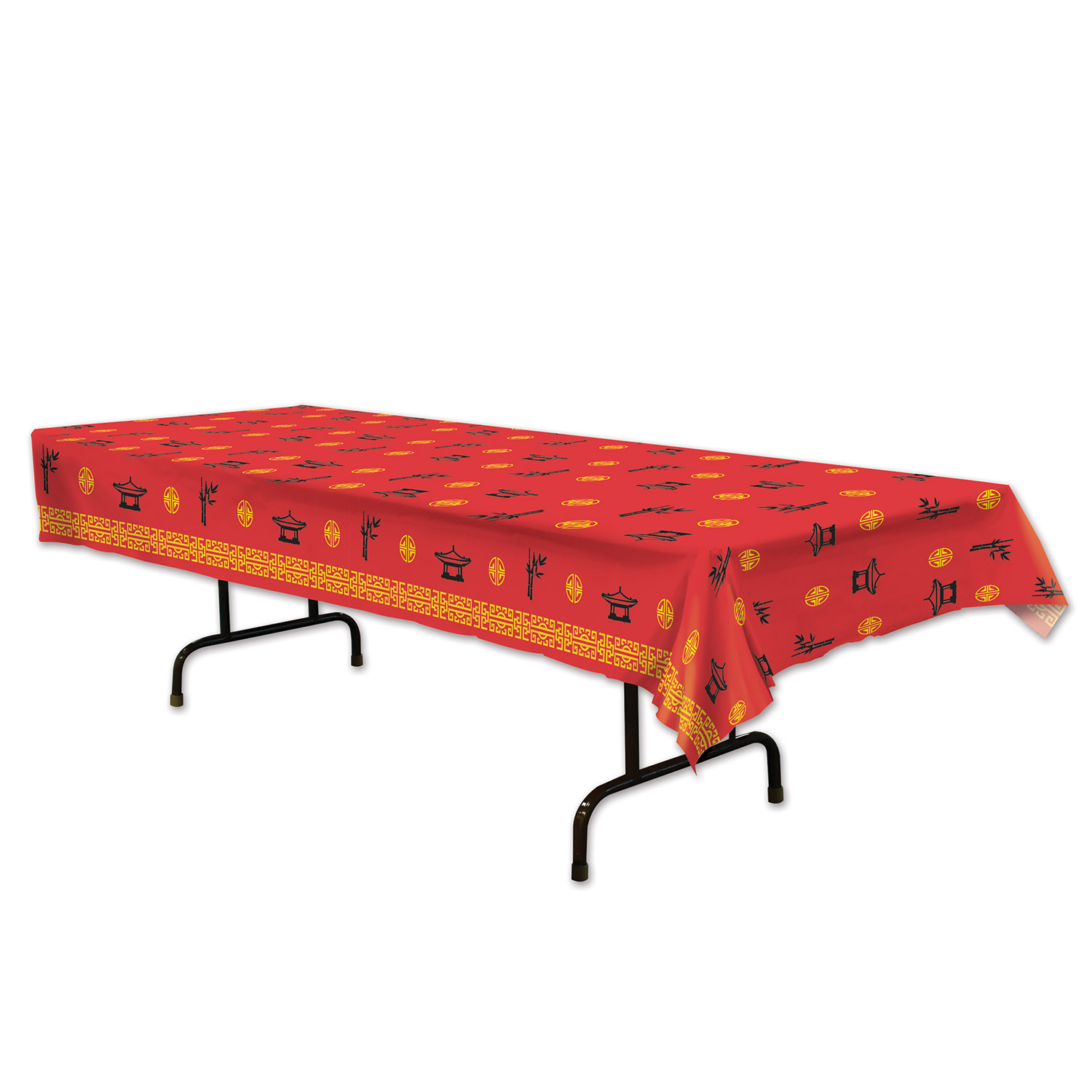 Toalha de mesa com padrão asiático