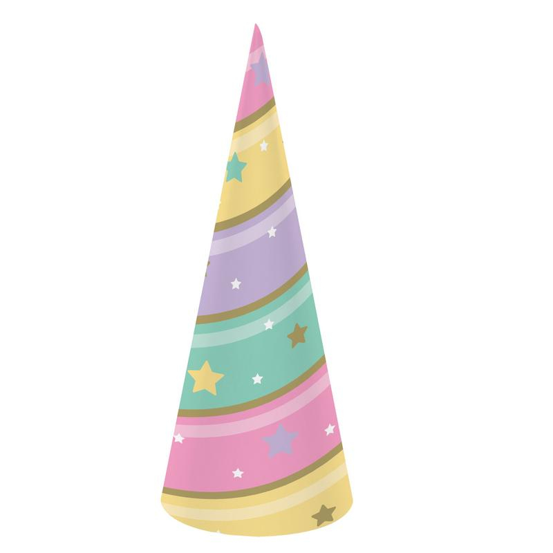 Party Hats in Pastel Colors