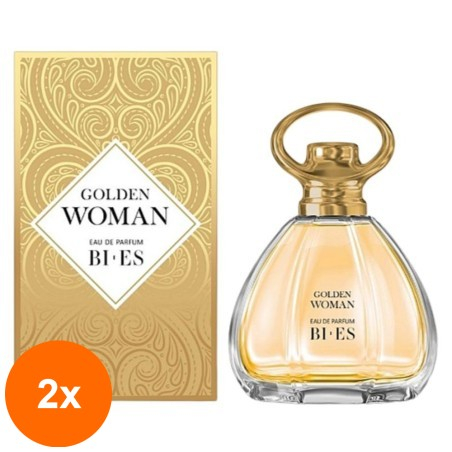 Set 2 x Apa de Parfum Bi-es Golden Woman, pentru Femei, 100 ml...