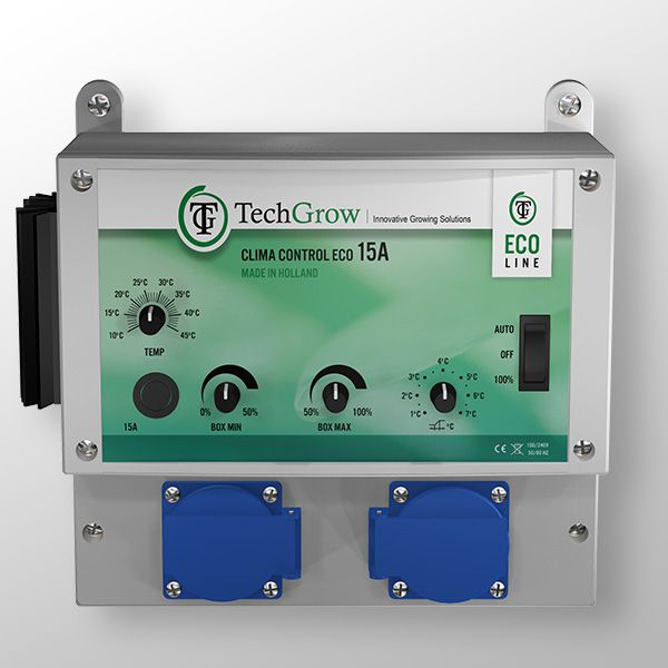 TechGrow Clima Control ECO 15A - regulátor otáčok a teploty