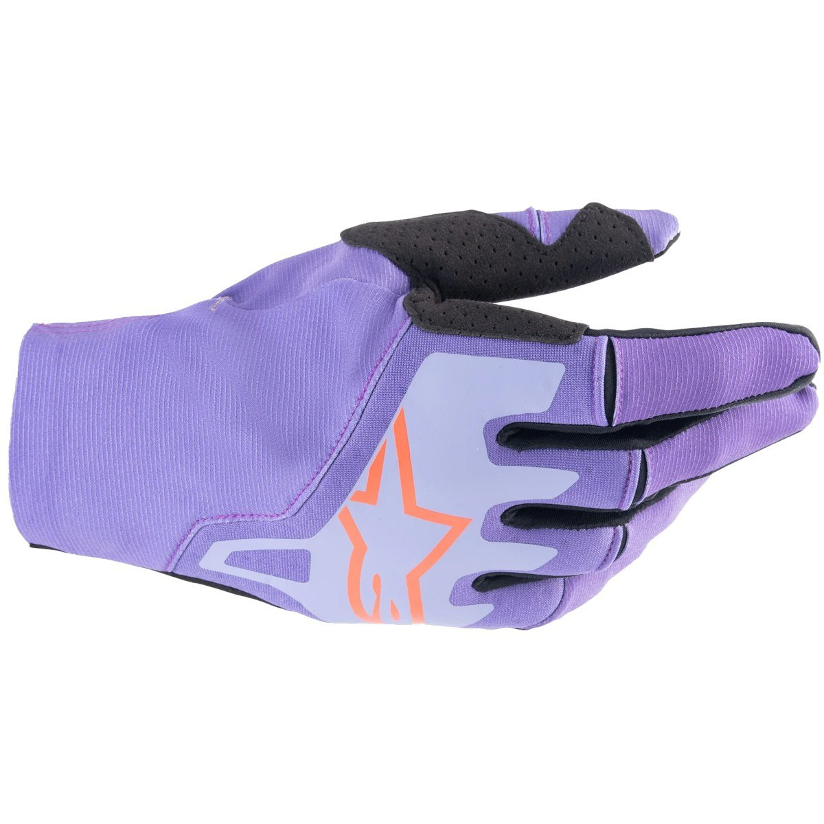 MX rukavice Alpinestars TECHSTAR fialová/černá M