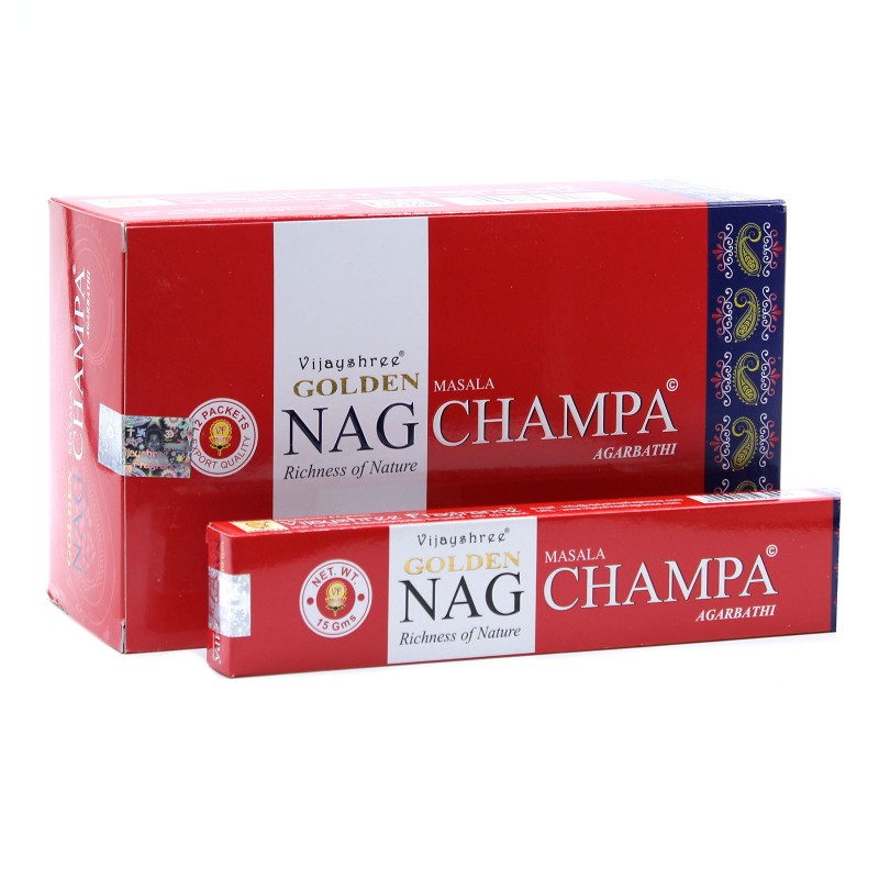 Bâtonnets parfumés Golden Nag - Champa