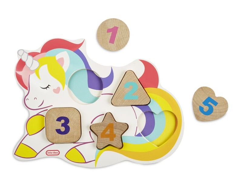 Little Tikes Wooden Critters - Wooden puzzle with numbers - Unicorn