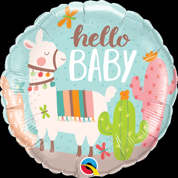 Balónek fóliový Hello Baby Lama