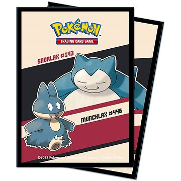 Pokémon UP: GS Snorlax Munchlax - Deck Protector Kartenabdeckungen 65 Stk.
