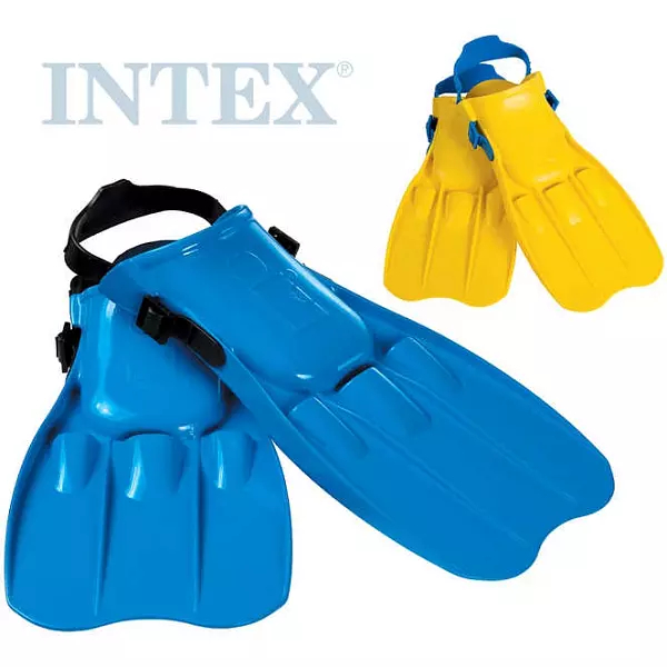 INTEX Ploutve potápěčské do vody vel. L (EU 41-45) 2 barvy 26-29cm plast