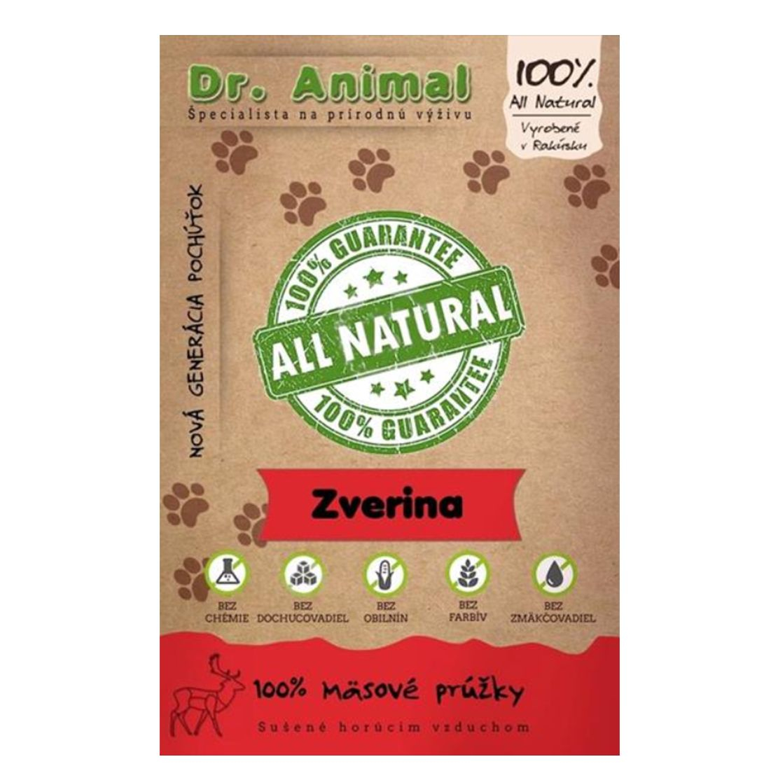 Dr.Animal 100% game meat strips 80 g