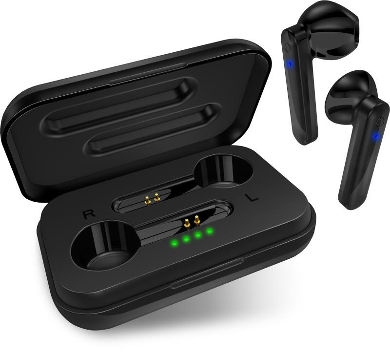 CONNECT IT in-ear True Wireless SonicBass headphones with microphone, black