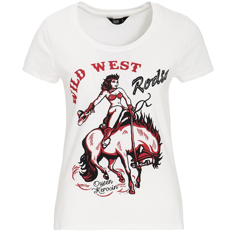 Dámske tričko Queen Kerosin - Wild West