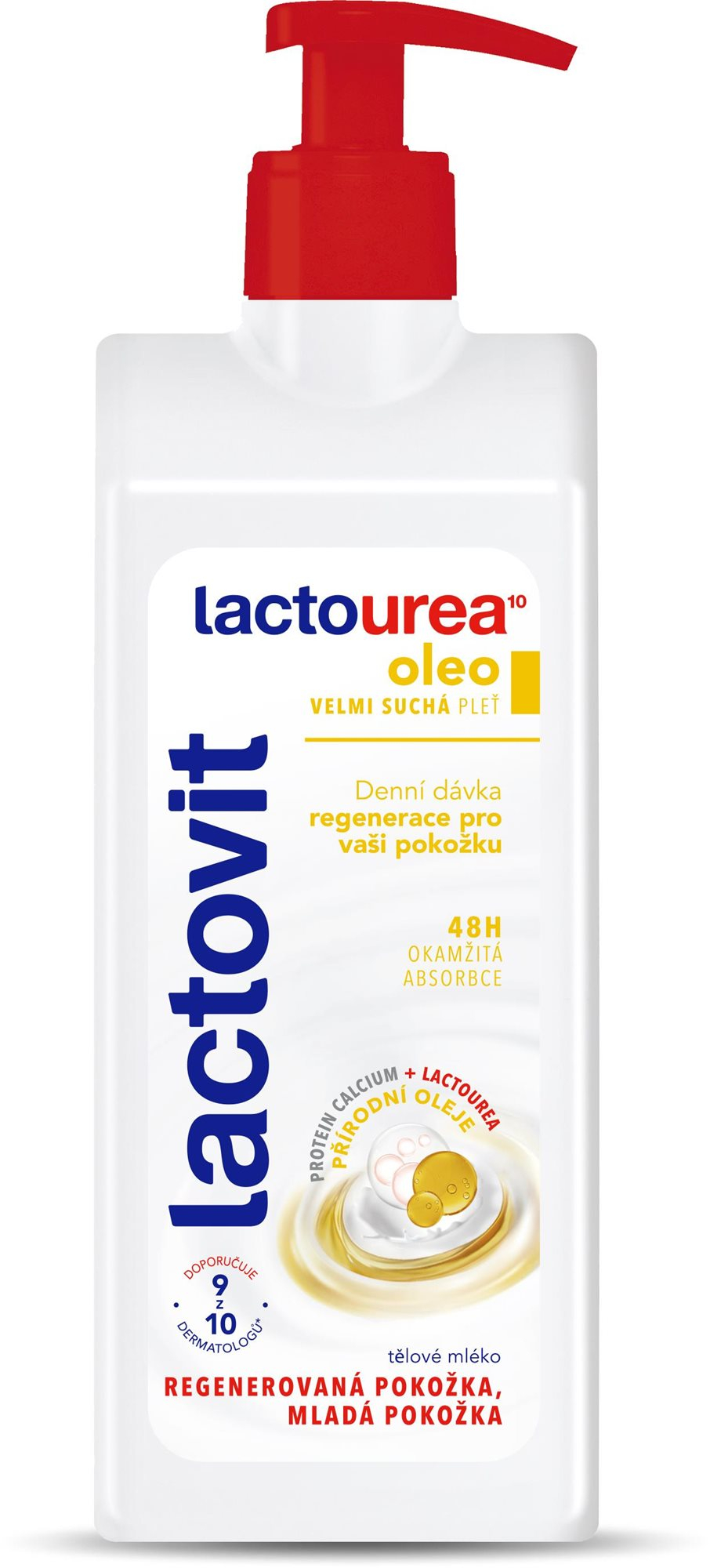 Testápoló LACTOVIT Lactourea Oleo testápoló 400 ml