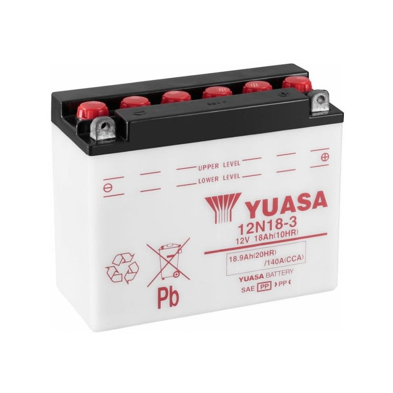 Bateria de motocicleta Yuasa Standard 12N18-3