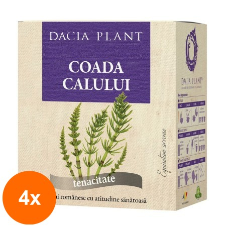 Set 4 x Ceai de Coada Calului, 50 g, Dacia Plant...