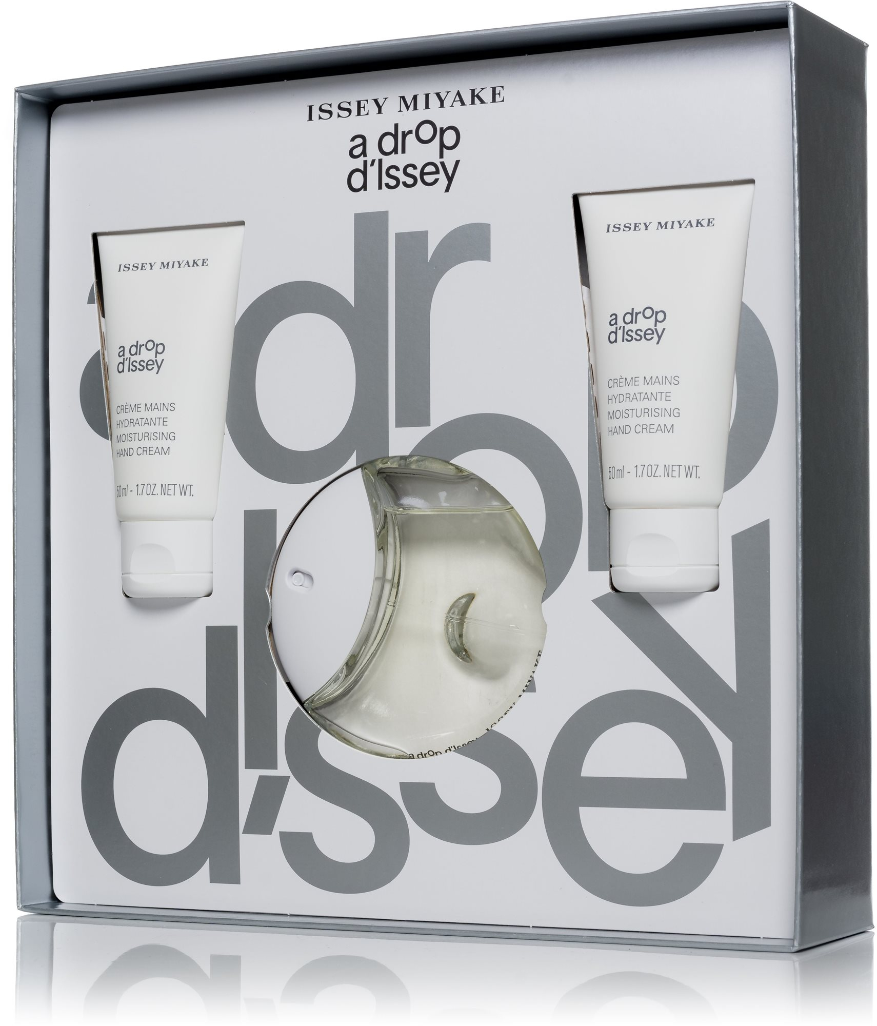Parfüm szett ISSEY MIYAKE A Drop D´Issey Set EdP 50 ml + Hand Cream 2× 50 ml