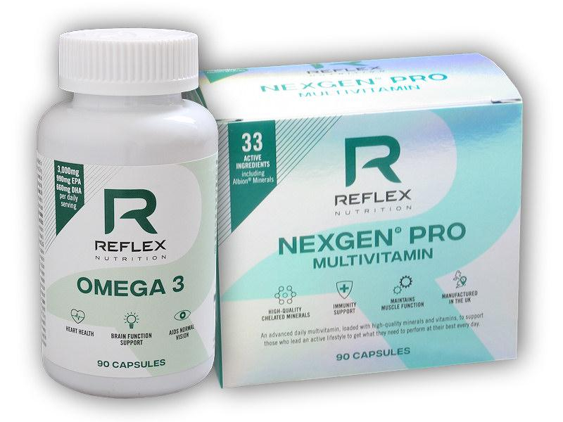 Reflex Nutrition Nexgen Pro 90 kapslí + Omega 3 90 kapslí