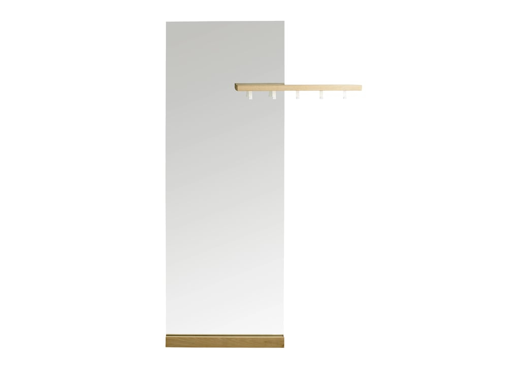 Mirror with hanger, Shift, multiple variants - Bolia Variant: oak-white