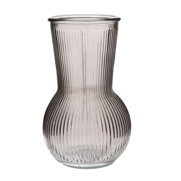 CARODOMOVAEU Sklenená váza šedá