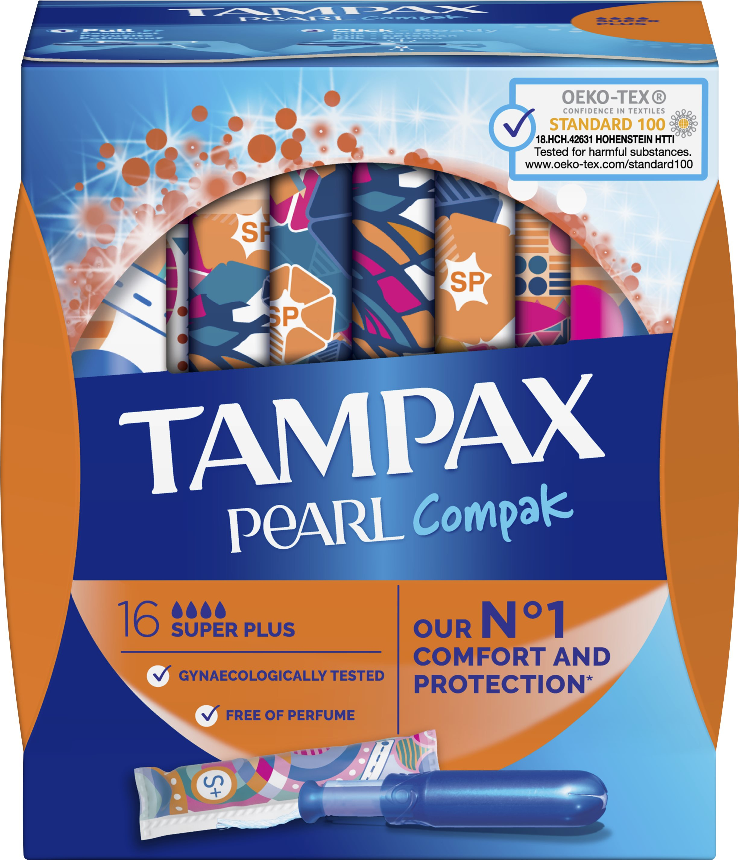Tampon TAMPAX Pearl Compak Super Plus 16 db