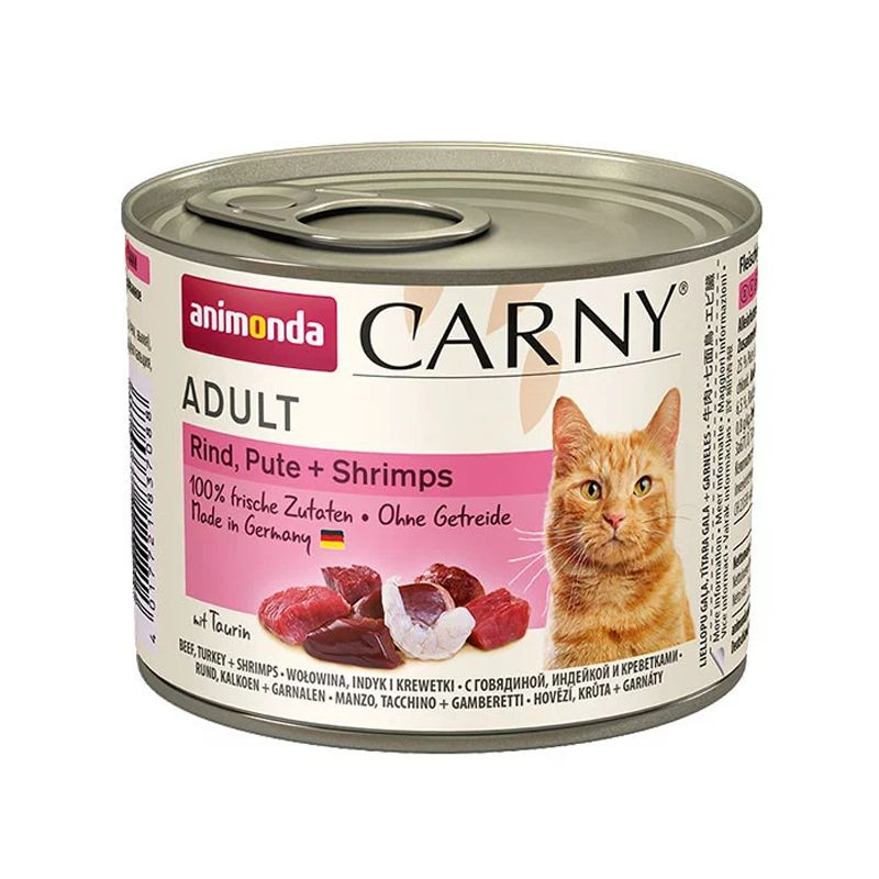 Animonda Carny Pre dospelých - hovädzie, kurča a krevety 200 g