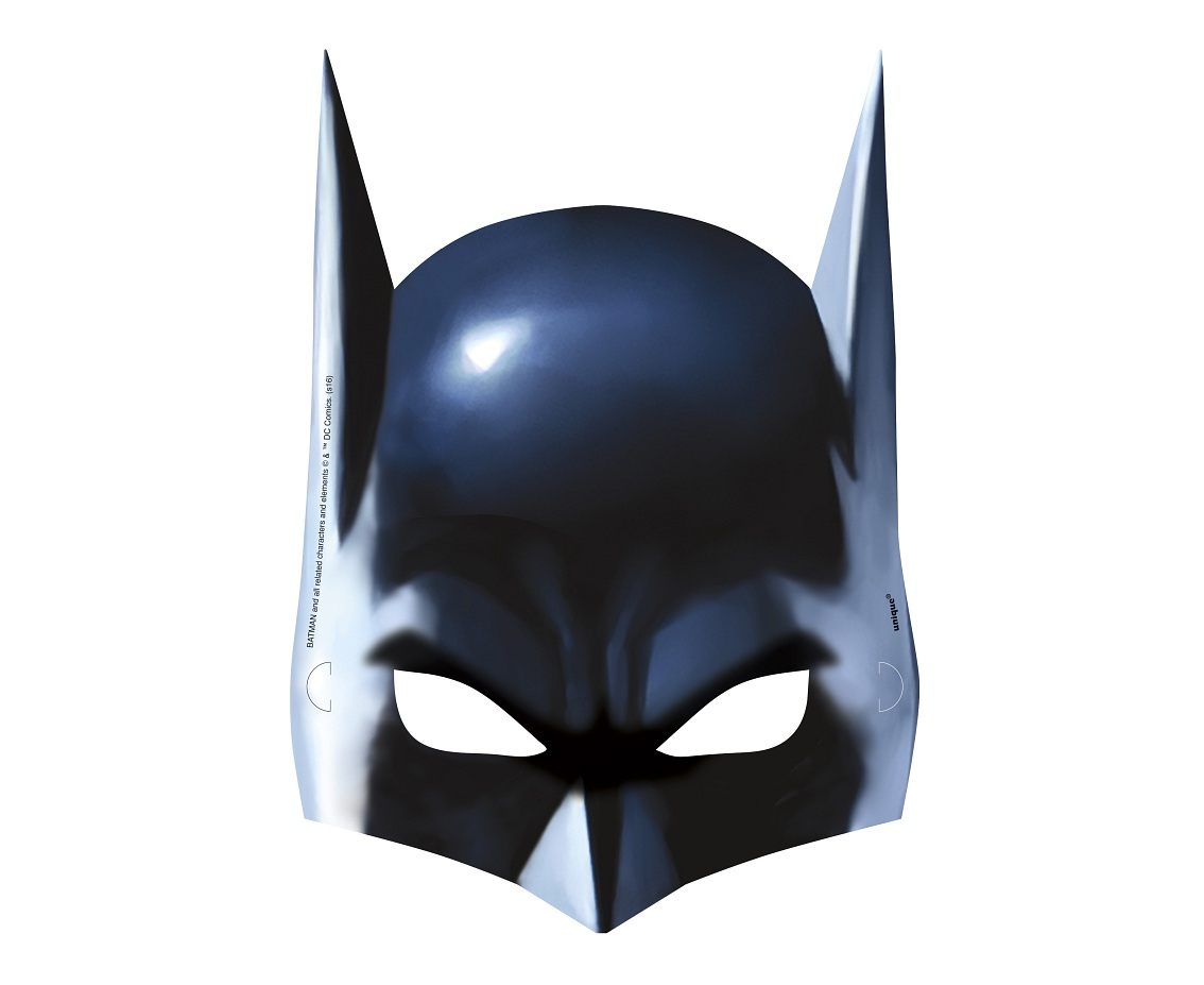 Paper masks Batman 8 pcs