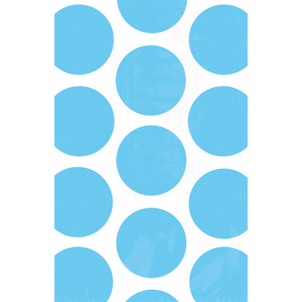 Gepunktete Papiertüten - blau 10 Stück
