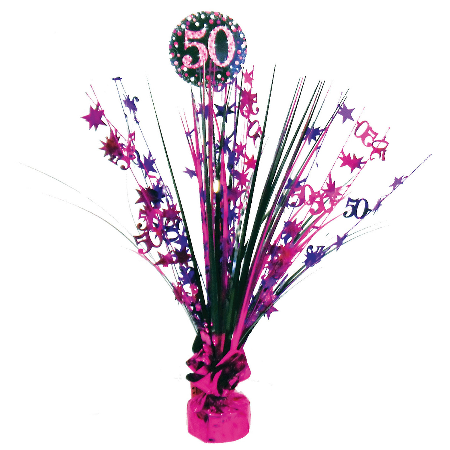 Party Decorations - Sparkling 50th Birthday (pink)