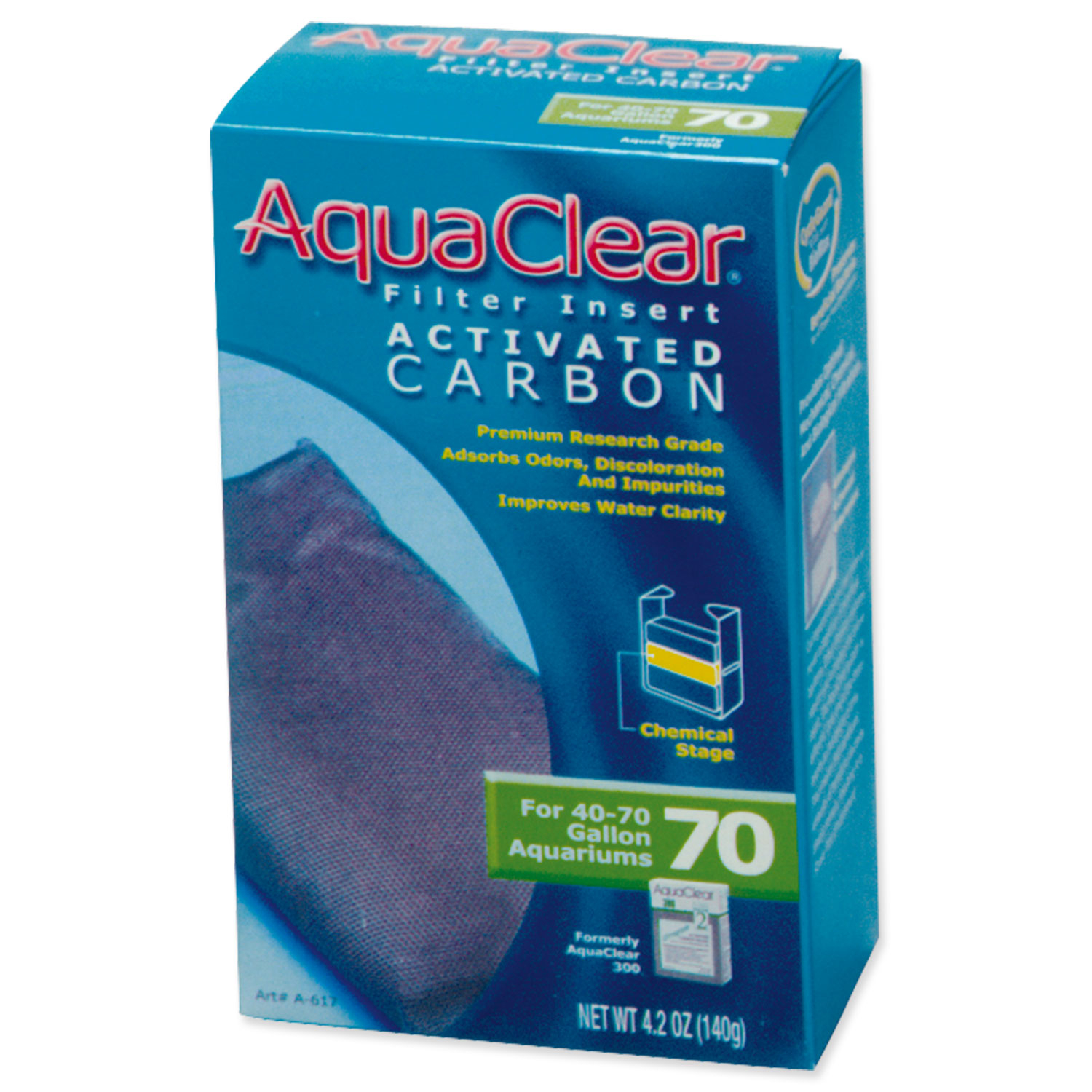 Náplň uhlí aktivní AQUA CLEAR 70 (AC 300) 140 g