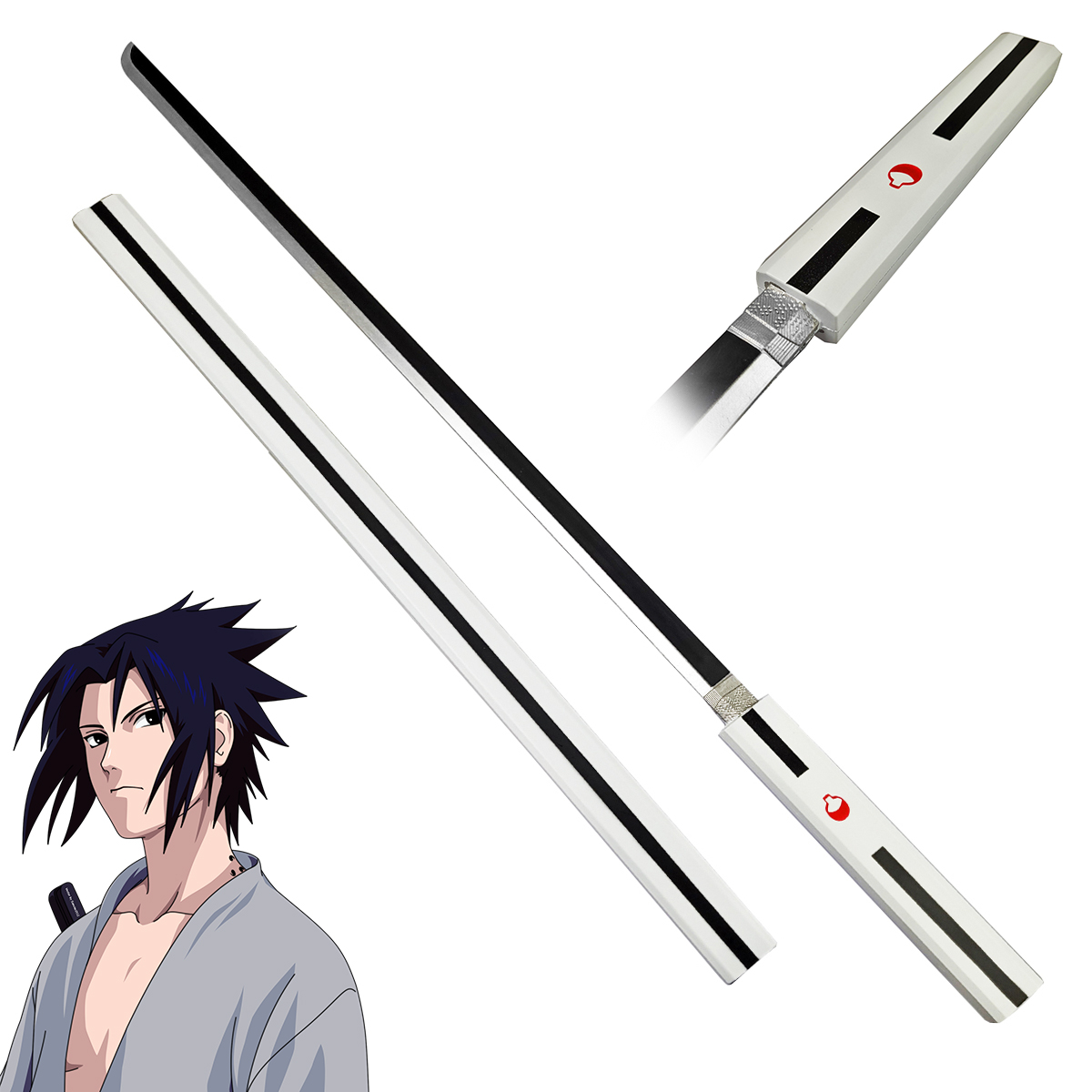 Mäkčený meč Uchiha Sasukeho "KUSANAGI-WHITE" - Naruto