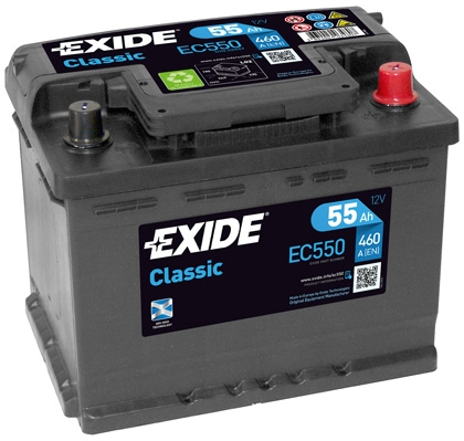 Exide Classic 12V 55Ah 460A EC550