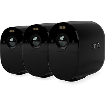 Arlo Essential Outdoor Security Camera - 3 Stück, schwarz