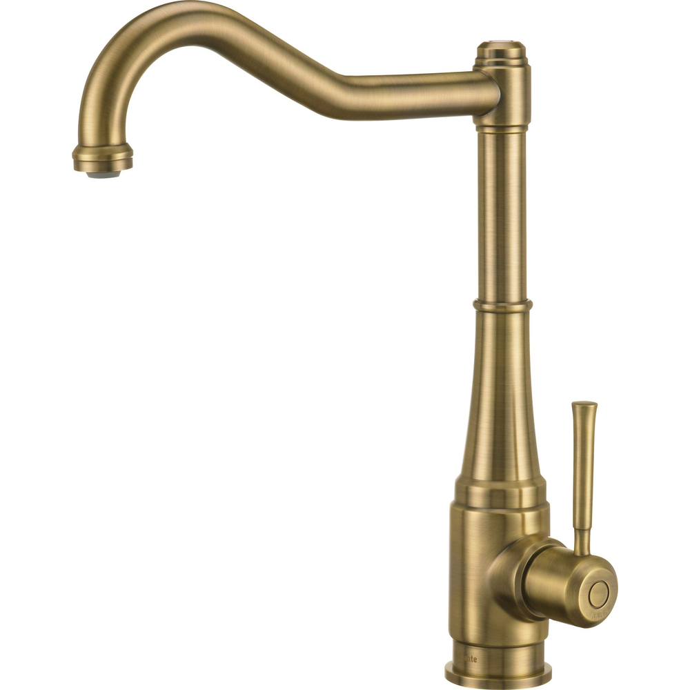Deante Tamizo Standalone sink faucet with square spout - antique brass