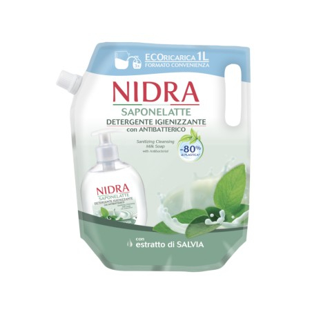 Nidra Natural Liquid Soap Refill, Antibacterial 1 l...