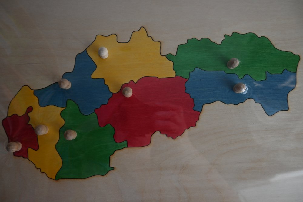 Happy Bunny Puzzle Map of Slovakia