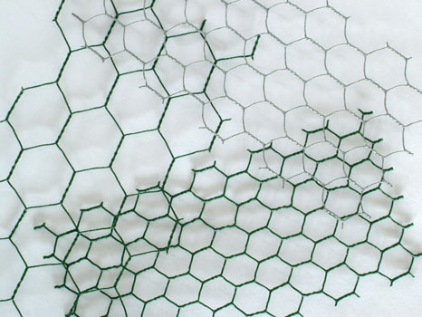 Nyúl hatszögletes háló kötél | zöld | háló 16 × 16 mm | huzal 0,9 mm