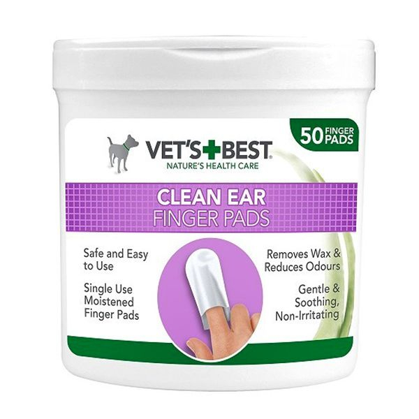Dischete curățare pentru urechile câinilor VET´S BEST, 50 buc