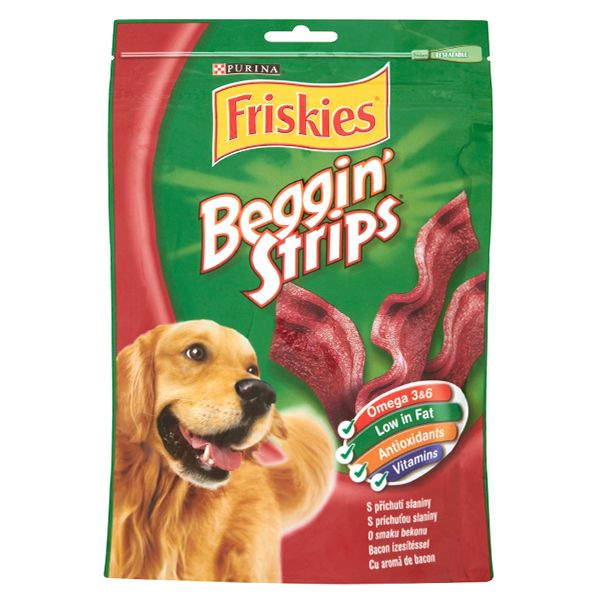 FRISKIES Beggin Strips Bacon - 7buc, 120g