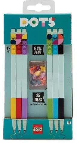 Zselés toll LEGO DOTS zselés tollak, vegyes színek - 6 darab
