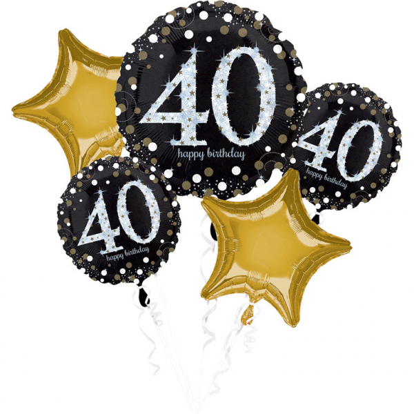 Balloon Bouquet - 40th Birthday